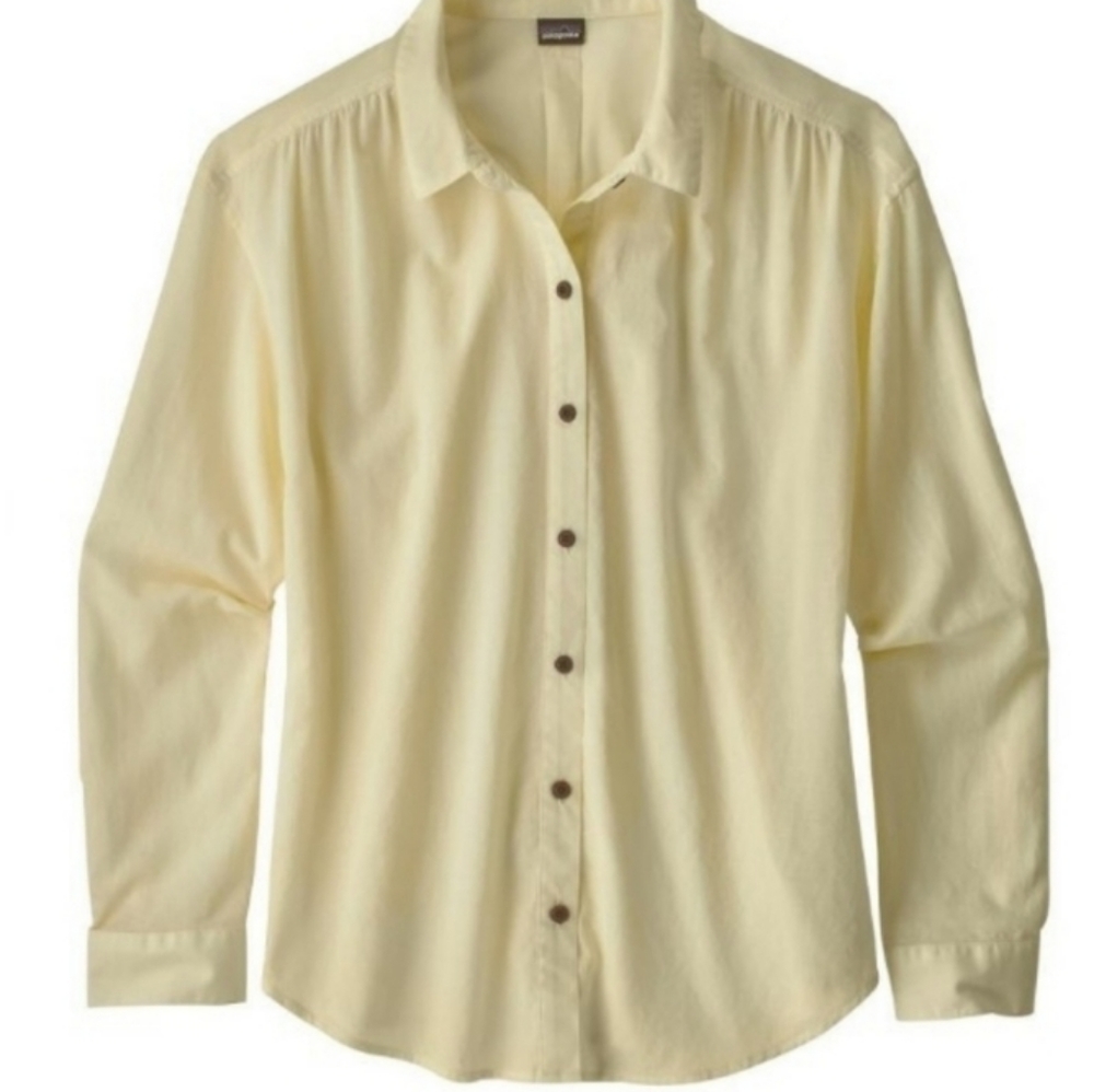 Patagonia Yellow Boyfriend Buttondown SP19